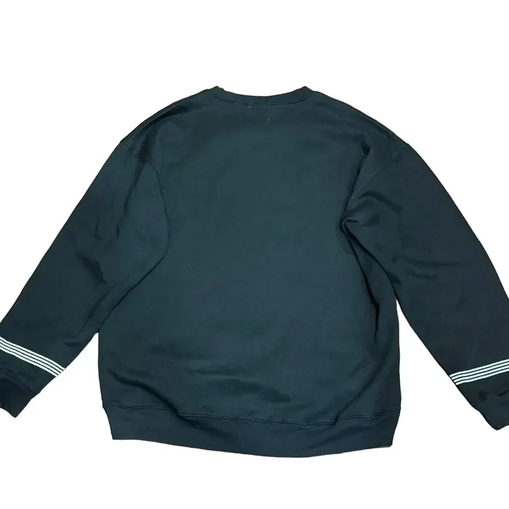 UNIF ‘Forget Paradise’ Pullover Crewneck Sweatshirt - Size Large - Black & White - Picture 4 of 13